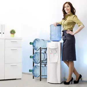 5-gallon metal water bottle storage rack - removable water bottle rack, water bottle and jar organizer, metal water bottle storage rack, sturdy living room/office storage rack, Christmas gift, bronze color KOL Kitchen Utensils organizer  storage