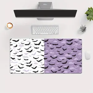 1pc Multiple Sizes 2D Flat 2D FLAT PRINTING a Purple And Black Patterned HD Printed Desk Pad, a Multifunctional Mousepad, Perfect for Computer Gamers. Ideal Gifts for Family And Friends