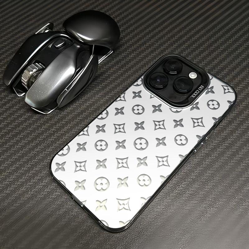 Exquisite Floral Patterns Phone Case Combining A Symmetrical Geometric Floral Pattern, Merging Retro Glamour With Modern Fashion Sense For iPhone 17.16.15.14.13.12.11.X.XS.XSMAX.XR.8.7