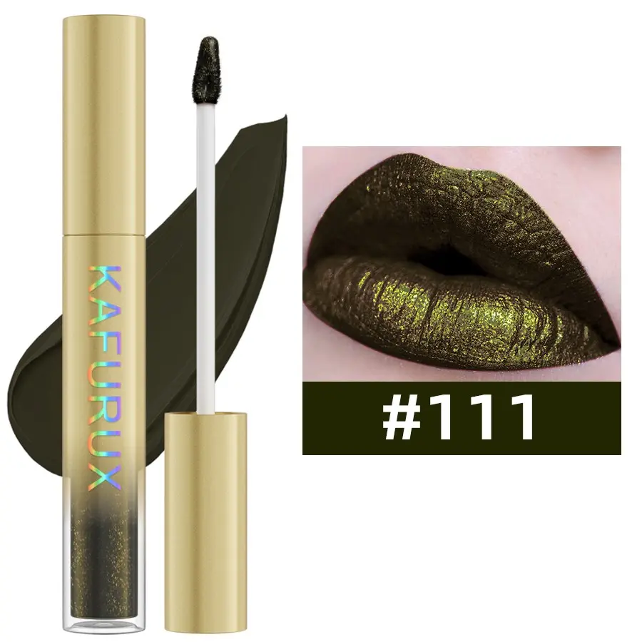 Metallic Liquid Lipstick, 1 pc Silver shinny Velvet Matte Lip Gloss, Luxurious Long Lasting, Intensely Pigmented, High Pigment, Waterproof, Long-Lasting, Easy Application, Non-Staining, No Smudge, 1 Piece