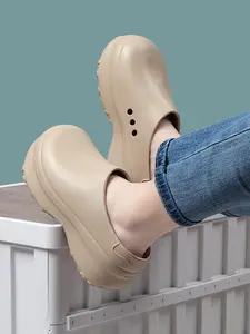 Women's Sporty Platform Flatform Clogs, Lightweight Fashionable Clogs, Casual Comfortable Clogs for Daily Wear, Beach Shoes, Sports Sandals for Women