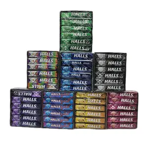 HALLS - Hard Flavored  Candy / 12 Pieces Pack /