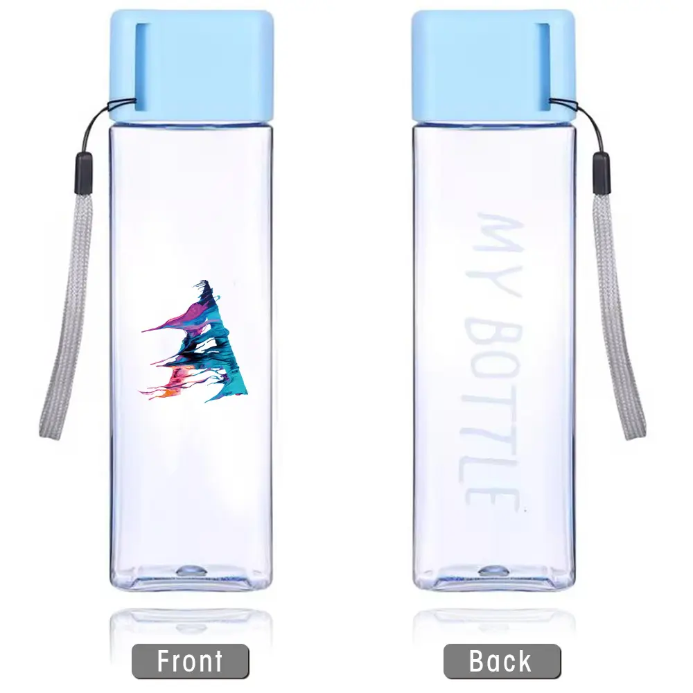 Transparent Plastic Milk Tea Cup, Heat-Resistant Portable Water Bottle ...
