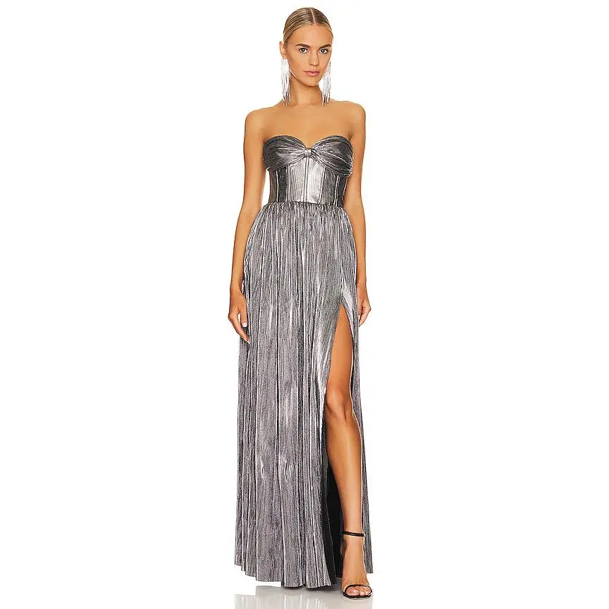Bronx and Banco Florence Gown in Silver