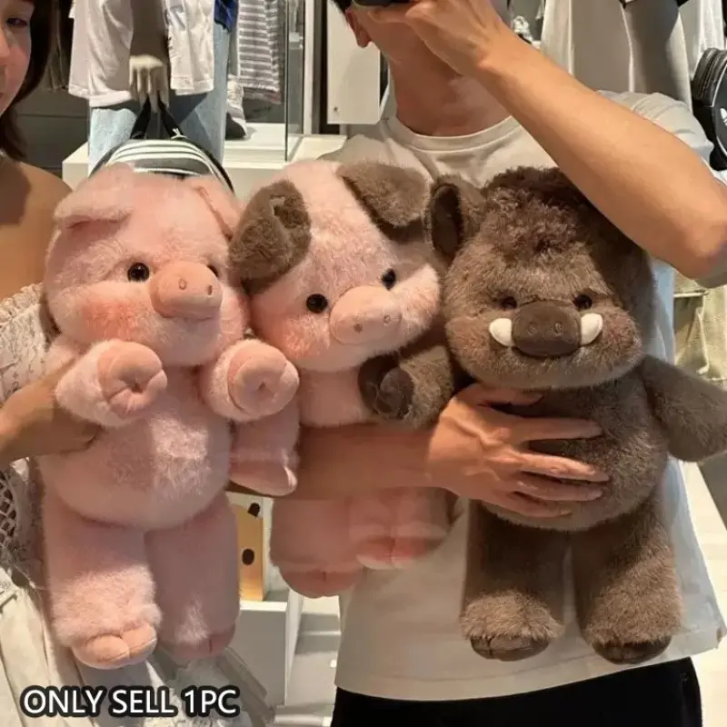 Cute Running Pig Plush Toy, Running Pig Doll, Soft Adorable Stuffed Farm Animals, Stress Relief, Perfect for Kids' Birthday, Fan Gifts, Valentine's Day, Mother's Day, Graduation, Wedding