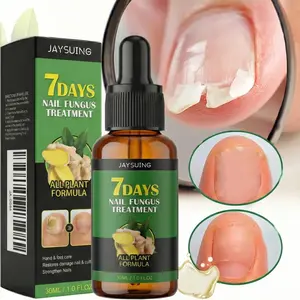 7-Day Nail Fungal Treatment Serum FootFungusRemedy Removal Products Anti infectionOnychomycosis Paronychia Repair Gel CareGinger Healthcare Therapeutic Therapy