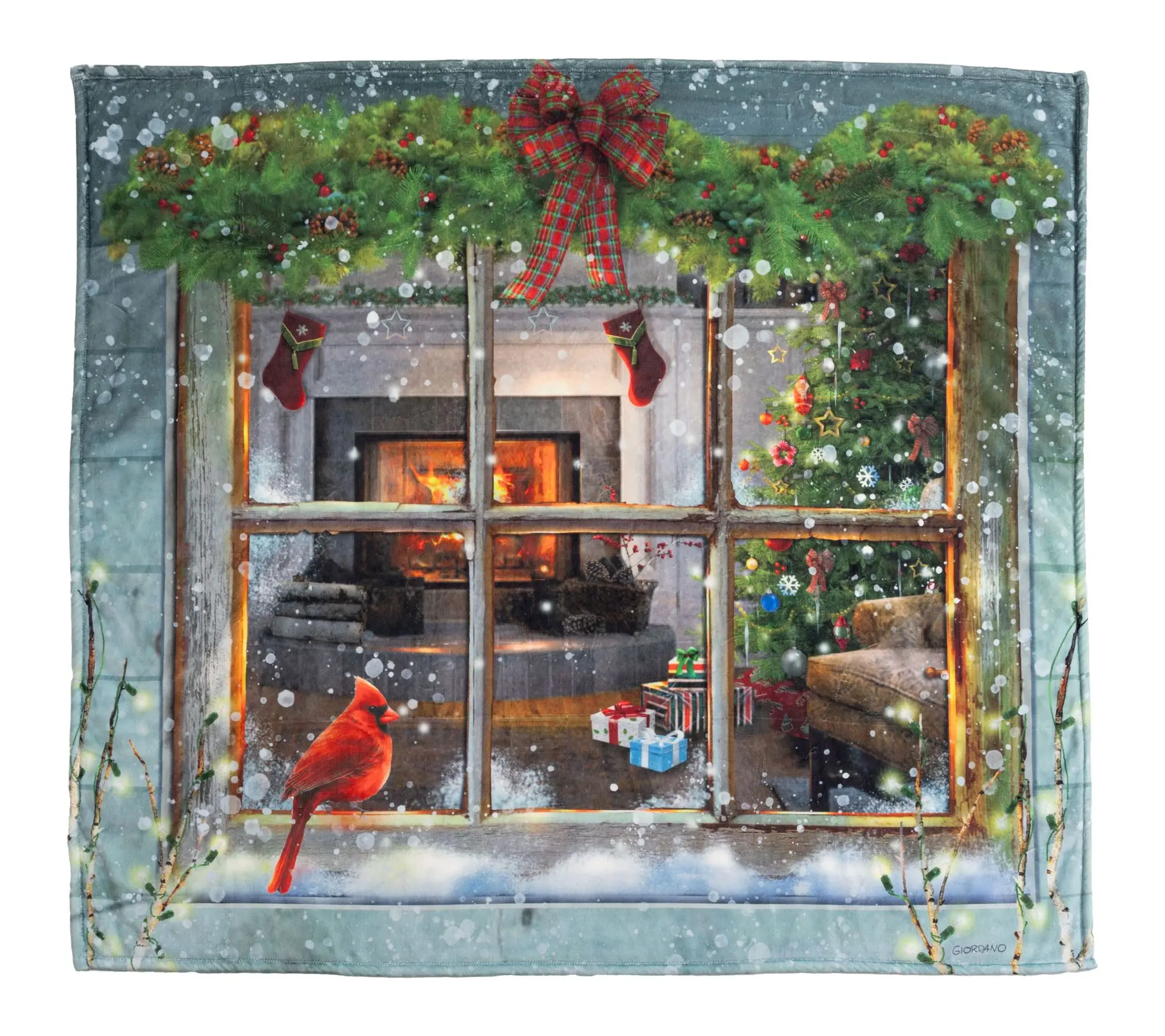 Berkshire 60x70 Winter Scenes Giordano Throw