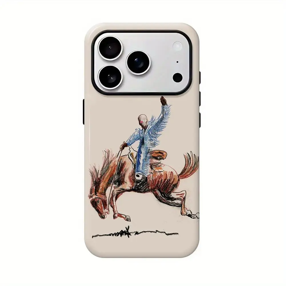 DTMF Funny Cartoon Beach Heart Smartphone Cases - Handheld Cellphone Protection for iPhone 12/13/14/15/16/17 Pro Max, Pro Plus, 17 Air - Fashionable Gift for Her/Him