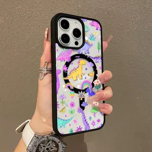 Premium Magnetic Phone Case for iPhone11/12/13/14/15/16/promax Cute dinosaurs y2k cased MagSafe Ready, Anti-Fall, Springtok and Ultra-Thin Design |   Perfect for Everyday Use Protector Screen Protector
