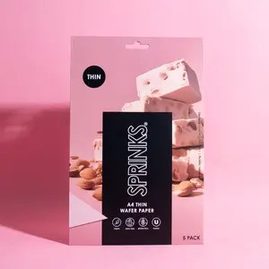 Wafer Paper White Rectangle - A4 size (Pack of 5)