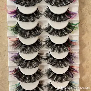 Double colored ends lashes