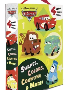 Disney Pixar Cars Shapes Colors Counting & More! Board Book Picture Book for Toddlers and Preschoolers Educational Gifts for Disney Cars Fans