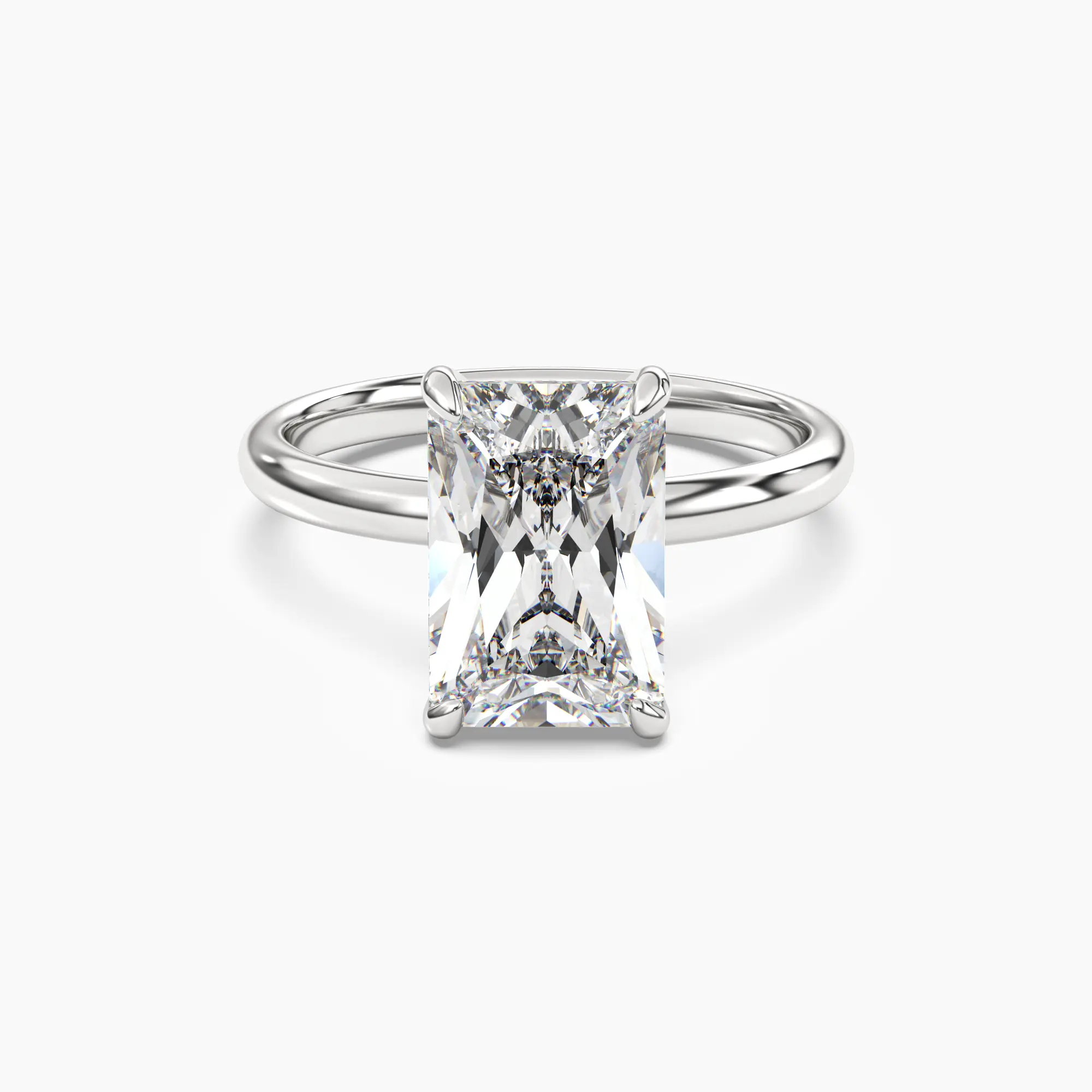 [Breeze Radiant] Certified Radiant Lab Grown Diamond Engagement Ring (TW 0.8ct)
