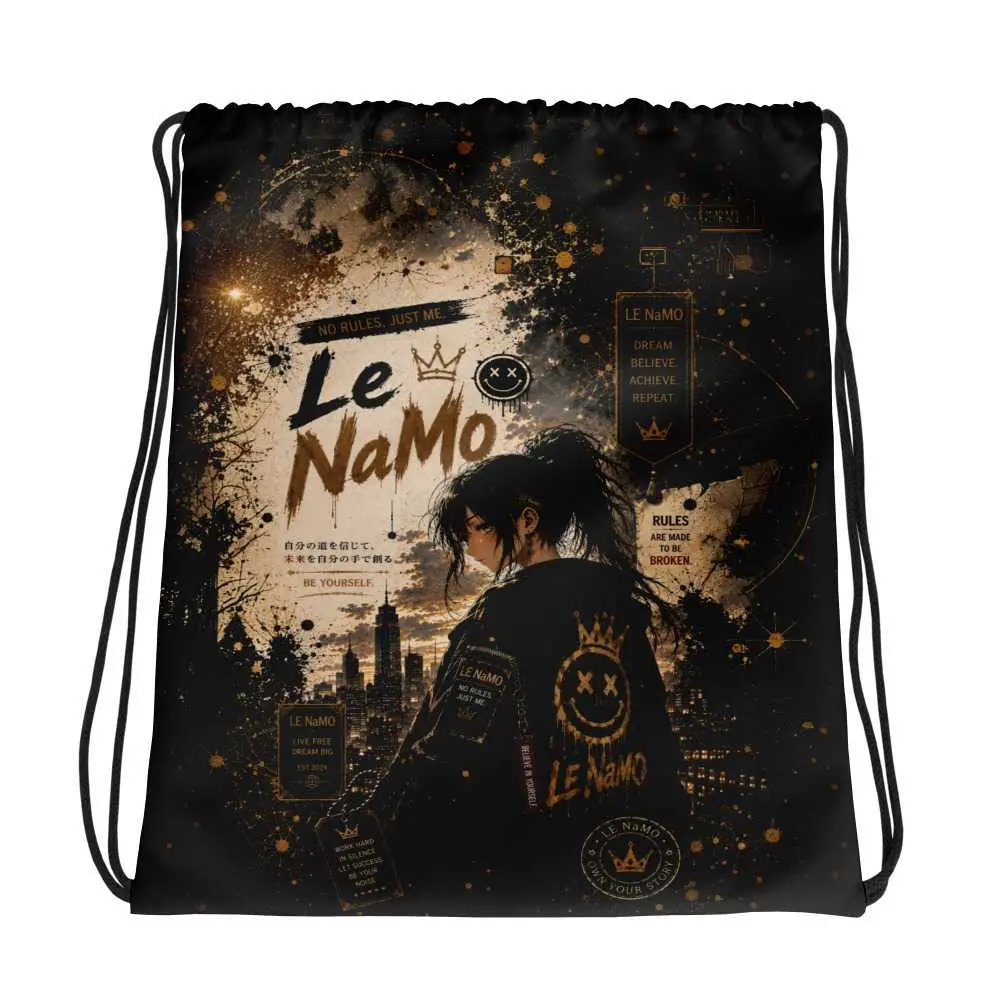 Le NaMo Golden Hour Hustle Drawstring Bag