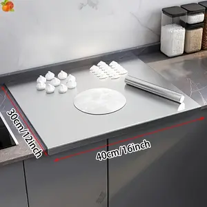 TazTir 304 Extra Large Stainless Steel Cutting Board, Chopping Board Perfect For Baking & Dough Kneading, Food Safe Kitchen Essential Household Rolling Board, Kitchen Supplies