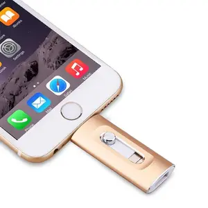 4 in 1 OTG Flash Drive for iPhone, iPad & Type-C & Android Phones, USB 3.0 High Speed Memory Stick 64GB 128GB 256GB 512GB 1TB, Easy Backup & File Transfer, Photo Stick Pen Drive Thumb Drive USB Flash Drives with Encryption Function