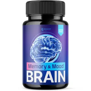 (1 Pack) Memory & Mood Brain Nootropic All Natural Brain Supplement 60 Capsules