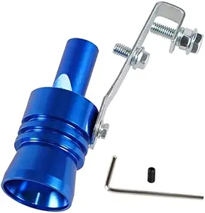 YESHMA Universal Blue Turbo Sound Whistle Muffler Pipe Sounder Simulator for Trucks Motorcycles Vehicles Dirt Bikes & Scooters High Quality Aluminum CNC Machined Anti-Corrosion Durable