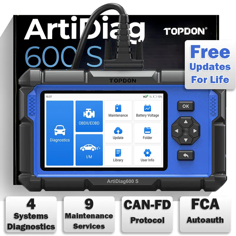 TOPDON TopScan Lite OBD2 Scanner Bluetooth, summervibes