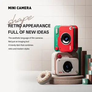 Mini Cooper Retro Camera - Lightweight HD 1080P Three-Shot Continuous Shooting with Manual Flashing & Multi-Language Support