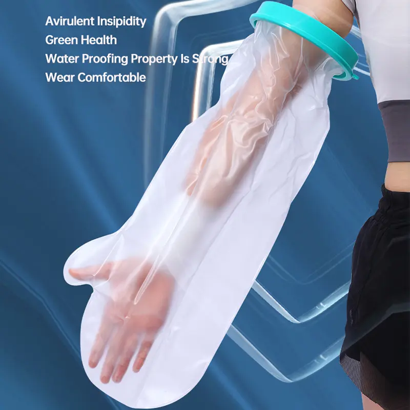 Waterproof Cast Cover for Shower - Reusable Watertight Arm & Leg Protector - Adult Cast Sleeve Keeps Bandages Dry for Swimming & Bathing