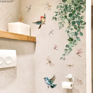 A (30*60cm) vine and bird wall sticker for beautifying home living rooms, bedrooms, and corridor background walls. It is a self-adhesive decorative sticker, model M20601, Decoration Items.