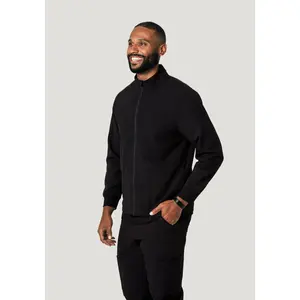 Men's Modern Scrub Jacket Black