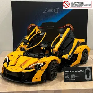 Mclaren P1 Super Car Large Model Building Blocks Toy, Adult Iq Puzzle Assembly Gift, Unisex Boy Model Kit, No Battery Required, Building Block Sets