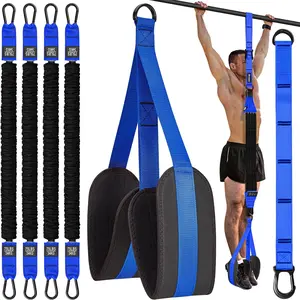 Pull Up Assistance Bands - Adjustable Heavy Duty Pull Up Bar Workout Equipment with 4 Bands for  Gym Fitness Exercise Strength