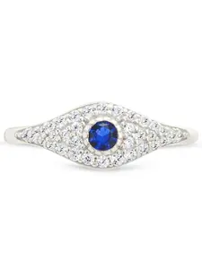 Sterling Silver Mozzie Evil Eye Ring
