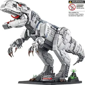 Large Size Tyrannosaurus Rex Dinosaur Building Block Model Toy Set, Collectible Display Decoration, Beautiful Bagged Holiday Birthday Gift, Building Blocks Set, Building Block Sets