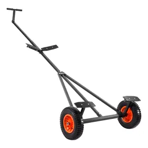 【DealsForYouDays】VEVOR 900 Lbs Heavy Duty Steel Garden Cart Garden Wagon Cart on WheelsOutdoor Metal Yard Utility Wagon Carts with 10" Tires and Mesh Removable Sides(Convert to Flatbed) and 180°Rotating Handle