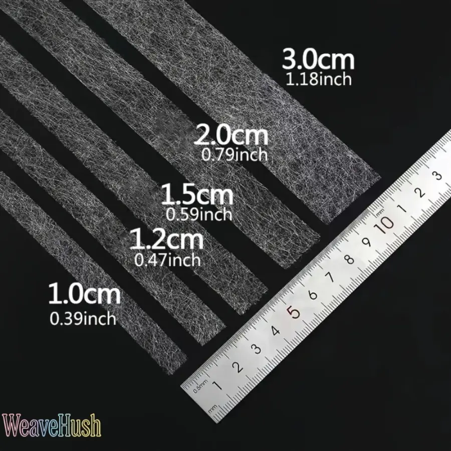 2559-Inch Double-Sided Adhesive Lining, Hot Melt Non-Woven Iron-On Adhesive Fabric - Luggage & Bag Accessory for Clothes Alterations (Double Sided Tape Included), Adhesive Tape
