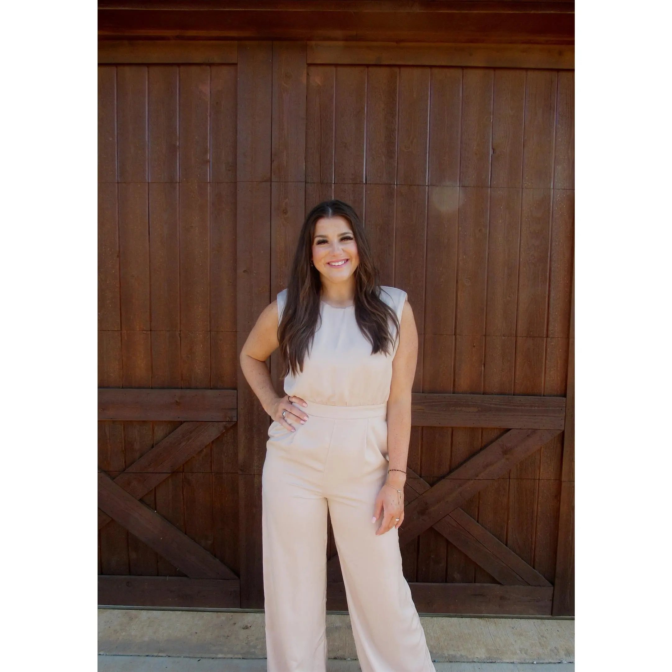 Champagne Silk Jumpsuit