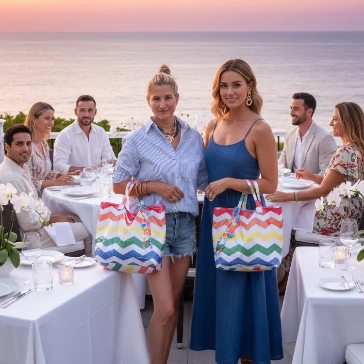 Rainbow carry-all bags
