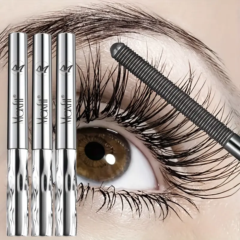 3-Pack Waterproof Mascara – 24-Hour Volumizing, Lengthening & Lifting Formula |   Plant-Based Formula Suitable for Sensitive Skin |   Smudge-Resistant |   Ideal for Sensitive Eyes |   Beige |   Mascara Designed Specifically for Sensitive Scalps |   Lash-C