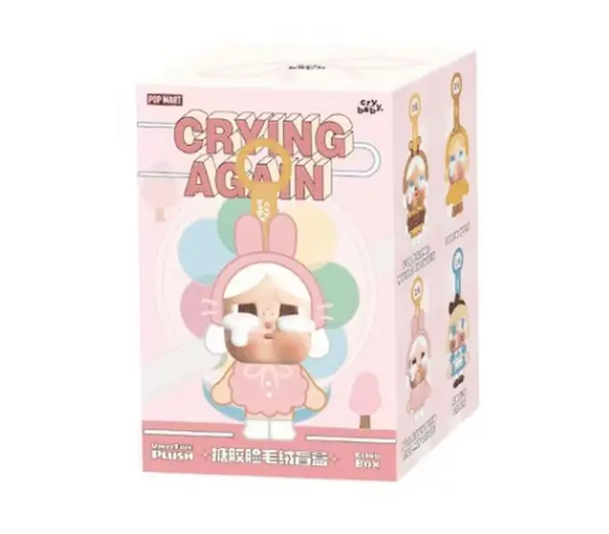 Pop Mart CryBaby Crying Again Vinyl Face Plush Single Blind Box Authentic Collectible Cute Gift Trending Rare Limited Collection Brand New Unopened