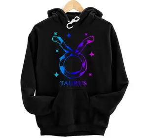 Personalized Taurus Zodiac Horoscope Sign Pullover Hoodie