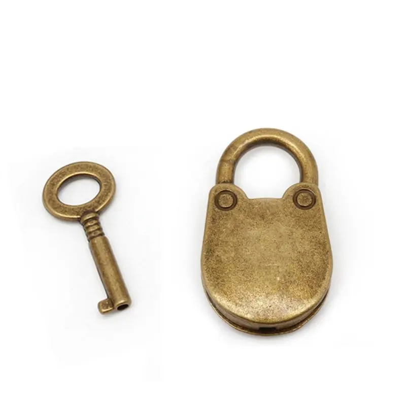 Retro Bear Lock/ Padlock, Gift Wooden Box Padlock, Notebook Lock, Home Padlock, Decorative Lock, Padlock with Key, Locks with Keys