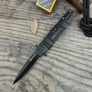 Multi-Function Folding Knife, Folding Pocket Knives, with 5Cr13MoV steel blade and ABS handle. Compact design for portability. Ideal for outdoor activities like camping, hiking, fishing—a versatile pocket tool