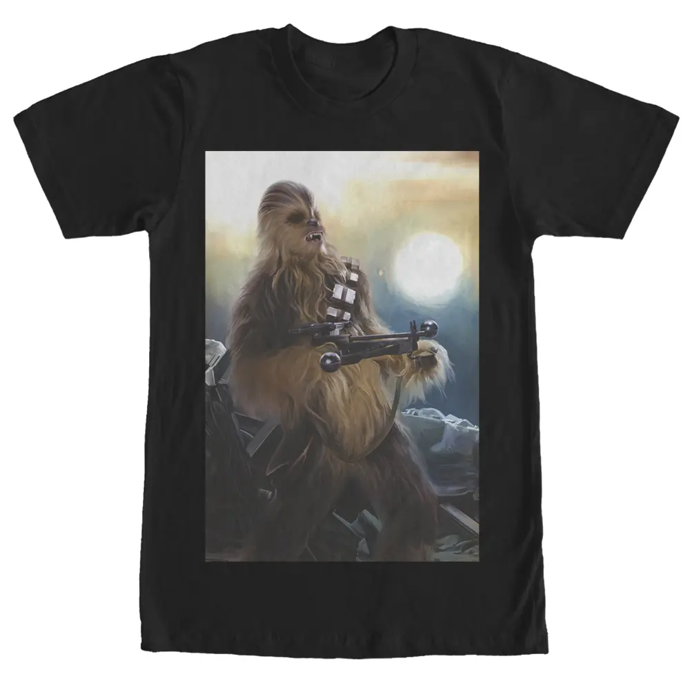 Men's Star Wars The Force Awakens Chewbacca Bowcaster T-Shirt