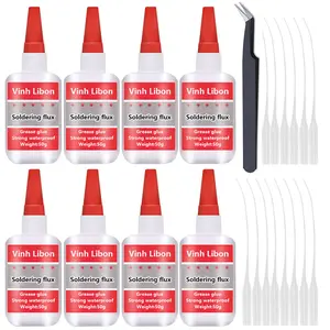 8pcs/5pcs Welding High Strength Oily Glue Universal Super Adhesive Glue soldering flux Strong Glue Clear Glue,Crazy Craft Glue for Plastic Wood Ceramics Metal Leather Soldering Agent 50ml/1pc Waterproof Bond Seal