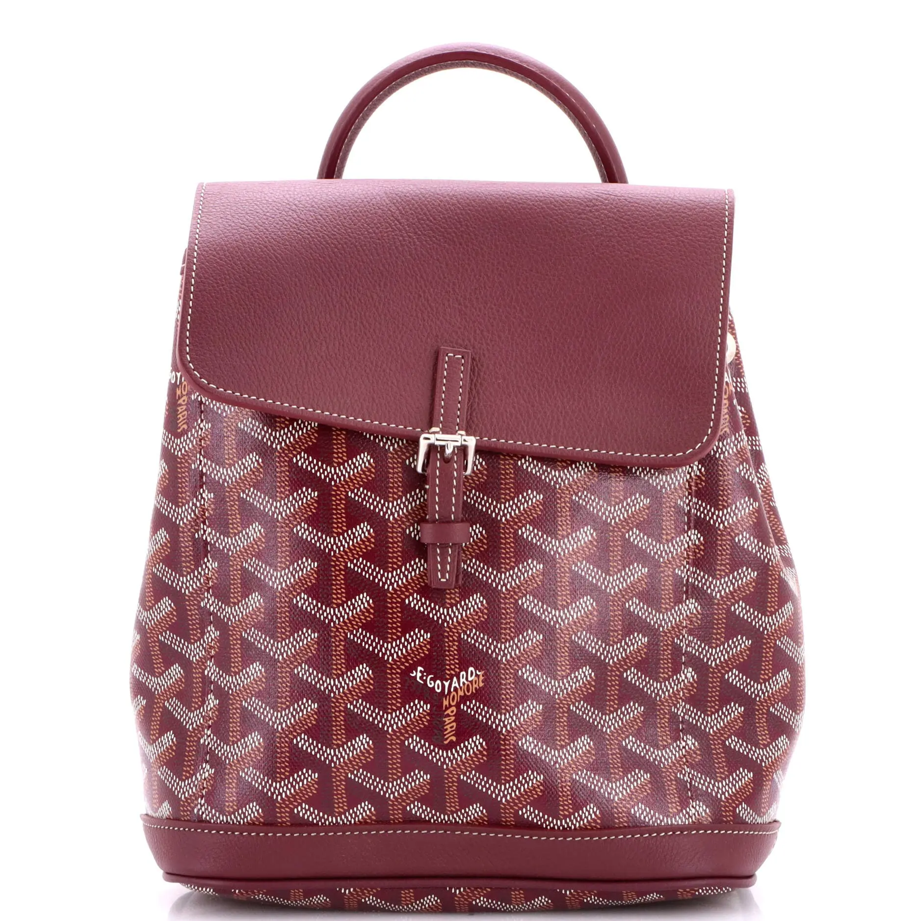 Pre-owned Goyard Canvas Coated Backpacks Alpin Backpack Coated Canvas Mini by Rebag