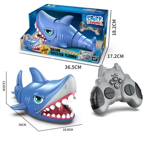 Crazy Shark Remote Control Shark Toy for Kids Rechargeable RC Shark Robot with Realistic Biting & Swimming Action Interactive Electronic Pet for Boys Girls Ages 3-12 Fun Christmas Birthday Gifts 2025