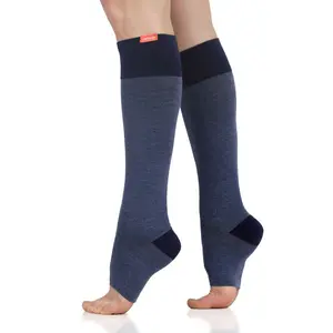 VIM & VIGR 20–30 mmHg Graduated Compression Socks Knee High Open Toe Compression Stockings for Women & Men, Medical Grade Circulation Support, Cotton Blend, Travel & Daily Wear