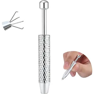 Piercing Taper Ball Grabber Tool for Changing Jewelry - 14G 16G 18G 20G Stainless Steel Flat Back Earrings Applicator Tool Threadless Insertion Pin Thread Body Piercing Kit for Ear Nose Lip