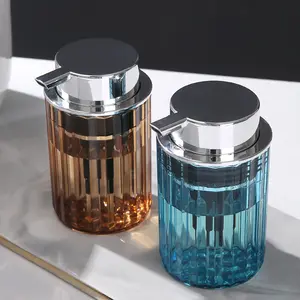 Reusable Foam Soap Dispenser for Bathroom & Kitchen, Handwashing Solutions, Large Pump Hand Sanitizer/lotion Dispenser, No Battery Needed, Easy Clean Design