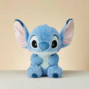 Disney Stitch Series Basic Medium Sitting Stitch 18 in' Figurine Adorable Valentine's Day Gift for Girlfriends Disney Fans, Collectible Plush Character for Home Decor Stuffed Toys