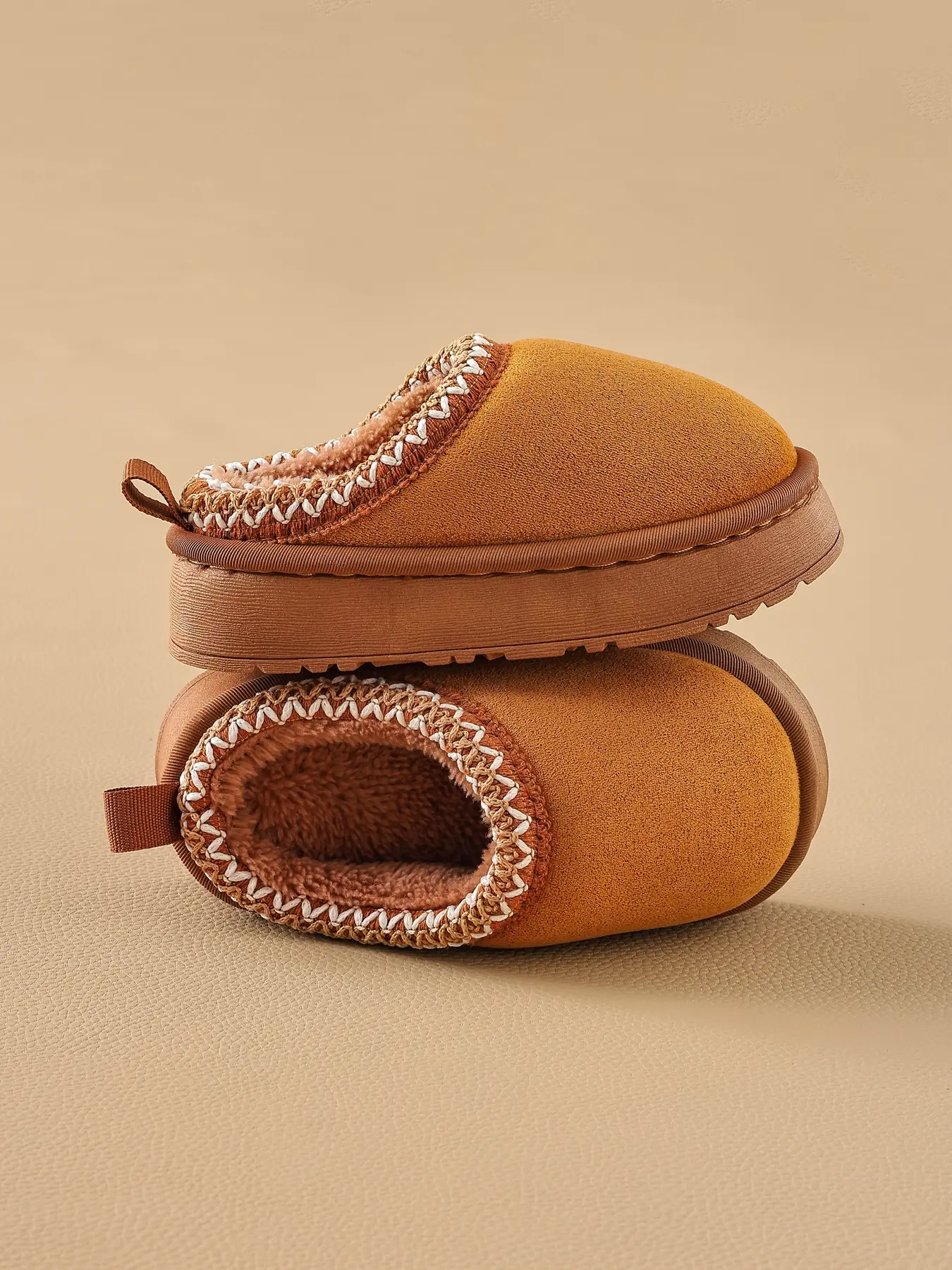 2026 New Autumn Winter Slippers, Casual Mid Top Textile PVC, Comfortable Warm Lined Indoor Footwear for Boys and Girls