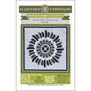 RR228 Empire Maker Fat Robin and 32 Point Compass Quilt Pattern